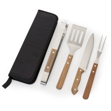 Kit Churrasco 4 Peças em Estojo